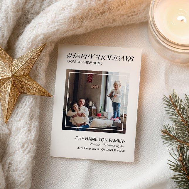 Cartão Postal De Festividades Foto de lançamento sobre feriados felizes modernos (Criador carregado)