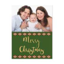 Foto de Natal Personalizada Rustic Southwest