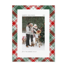 Foto do padrão de Xadrez verde e vermelha clássico