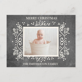 Cartão Postal De Festividades Foto do Quadro de Imagem Russo Feliz Natal