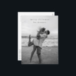 Cartão Postal De Festividades Foto Elegante Simples Natal Moderno<br><div class="desc">Cartaz de Natal moderno com um design simples,  mas elegante,  com "feliz natal" sobre sua foto favorita.</div>