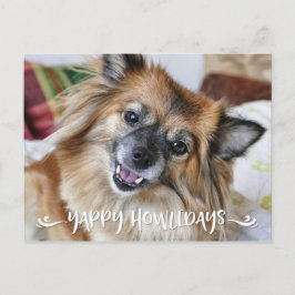 Cartão Postal De Festividades Foto engraçada YAPPY do cão de HOWLIDAYS |