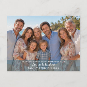 Cartão Postal De Festividades Foto Horizontal ou Reunião de Família Panorâmica