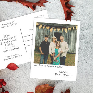 Cartão Postal De Festividades Foto Instantânea Vintage - Foil Faux Deixa Garland