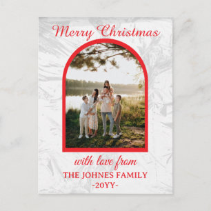 Cartão Postal De Festividades Foto Personalizada de Feliz Natal 