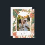 Cartão Postal De Festividades Foto pintada de Abstrato<br><div class="desc">Este na moda e cartão de feriado moderno apresentam uma fotografia de arco moderno com o nosso fundo de abstrato de cor branca. A parte de trás vem com um ponto para uma segunda foto, uma mensagem personalizada, um endereço de retorno e um endereço de destinatário. Compre cartões de natal...</div>