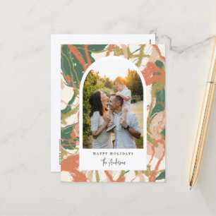 Cartão Postal De Festividades Foto pintada de Abstrato