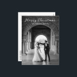 Cartão Postal De Festividades Foto Simples Elegante Natal<br><div class="desc">Cartaz de Natal moderno com um design simples com "Feliz Natal" em um roteiro elegante sobre sua foto favorita.</div>