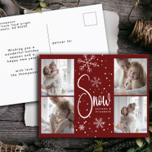 Fotos da Família Modern Snowflake 4 Natal 2023