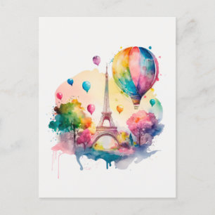 Cartão Postal De Festividades França de Paris