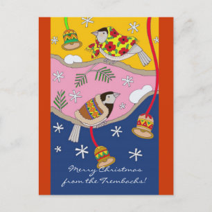 Cartão Postal De Festividades Frango de Natal de Vera Trembach