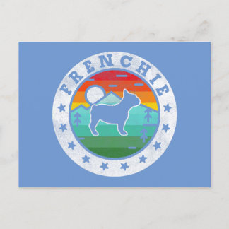 Cartão Postal De Festividades Frenchie Bulldog Dog Mãe Pai