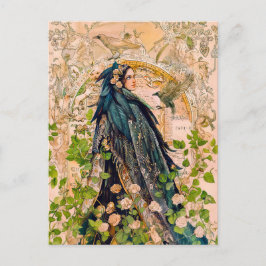 Cartão Postal De Festividades Freyja Deusa em Cloaca de Falcão