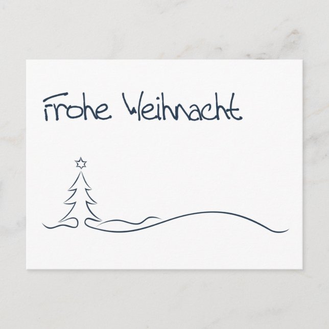 Cartão Postal De Festividades Frohe Weihnacht... / Feliz Natal (Frente)