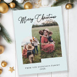 Cartão Postal De Festividades Frohe Weihnachten kundenspezifische Foto Feiertage<br><div class="desc">Frohe Weihnachten,  kundenspezifisches Foto Urlaub Postkarte.</div>
