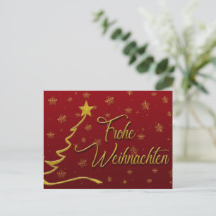 Cartão Postal De Festividades Frohe Wiehnachten