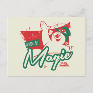 Cartão Postal De Festividades Frosty o Boneco de Neve - Deve Ser Magia