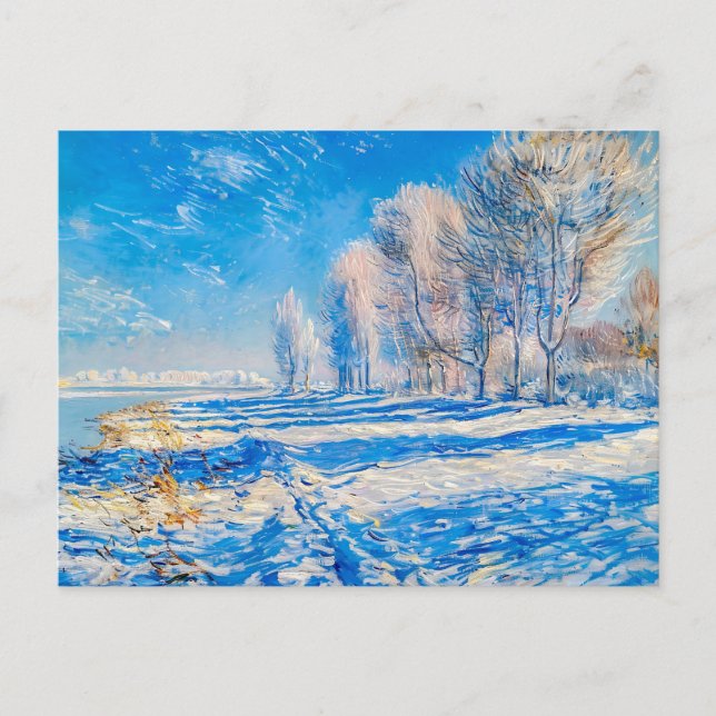 Cartão Postal De Festividades Frosty Winter Morning Havelland (Frente)