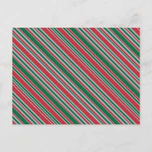 Cartão Postal De Festividades Fundo de listras diagonais