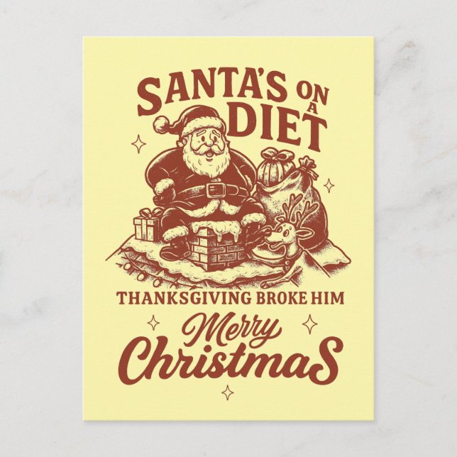 Cartão Postal De Festividades Funny Christmas  (Frente)