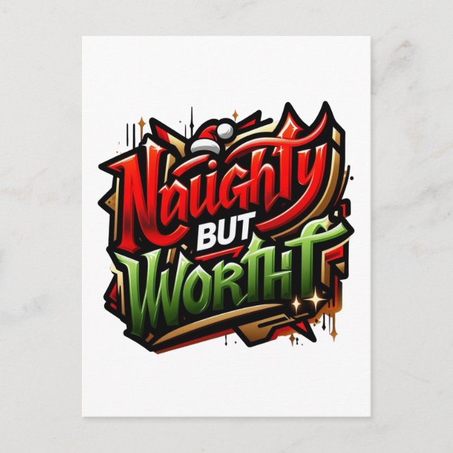 Cartão Postal De Festividades funny Christmas 🤶  (Frente)