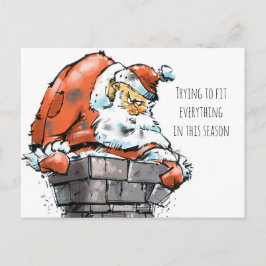 Cartão Postal De Festividades Funny Christmas Card