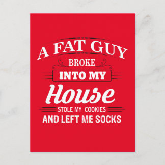 Cartão Postal De Festividades Funny Santa Claus Christmas Saying