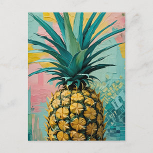 Cartão Postal De Festividades Fusão de abacaxi