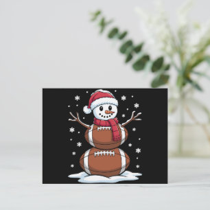 Cartão Postal De Festividades Futebol Americano de Natal Xmas Esporte