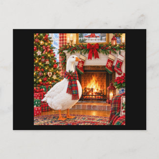 Cartão Postal De Festividades Gabriel o Ganso Natal Brilhante