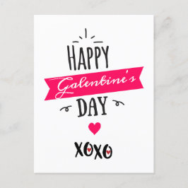 Cartão Postal De Festividades Galentine X ❤ X | Feliz Dia de Galentine (roc)