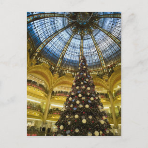 Cartão Postal De Festividades Galerias La Fayette no Natal, Paris, França