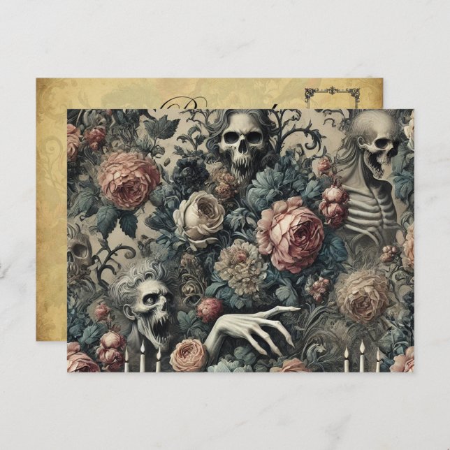 Cartão Postal De Festividades Gambit Ghoul - Vitoriano Gótico (Frente/Verso)