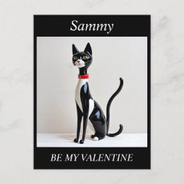 Cartão Postal De Festividades Gato de Meio século de dia de os namorados, Cartão