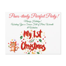 Gato e Bebê de Natal Puro Pawsitivamente 1 rua