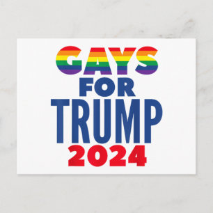 Cartão Postal De Festividades Gay Para A Eleição De Trump 2024
