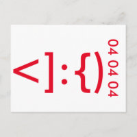Geeky Santa Claus Emoticon Christmas