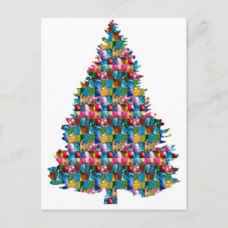 Cartão Postal De Festividades GEM studded XMAS Tree :  Merry Christmas