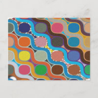 Geometric Pattern With Uniquely Arranged Colorful