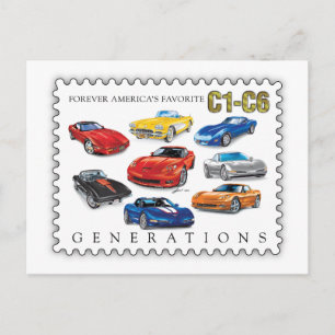 CARTÃO POSTAL DE FESTIVIDADES GERAÇÕES DE ARTE AUTOMOBILÍSTICA