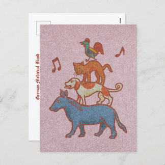 Cartão Postal De Festividades German Medieval Band: Geh Bremen! 