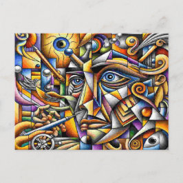 Cartão Postal De Festividades Gesicht