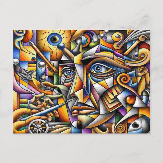 Cartão Postal De Festividades Gesicht (Frente)