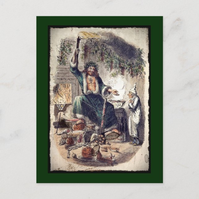 Cartão Postal De Festividades Ghost of Christmas Present (Frente)