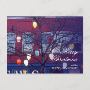 Cartão Postal De Festividades Giant Christmas Tree Lights in Seattle