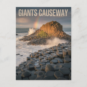 Cartão Postal De Festividades Giants Causeway