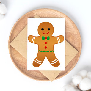 Cartão Postal De Festividades Gingercake Man - Cartão-postal de feriados felize