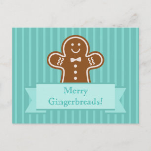 Cartão Postal De Festividades Gingerpão Hugs