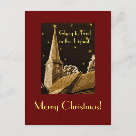 Cartão Postal De Festividades Glória a Deus no mais alto!