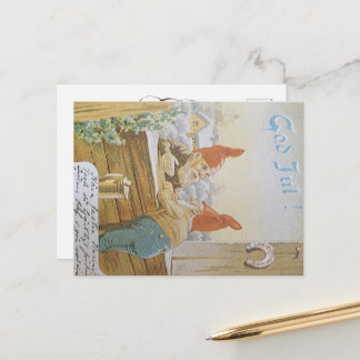 Cartão Postal De Festividades God Jul Helgkort